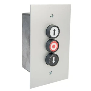 Unterputz Drucktaster 3 Tasten Torantrieb Aufzug Rolltor Schalter Garagentor - Bild 1 von 1