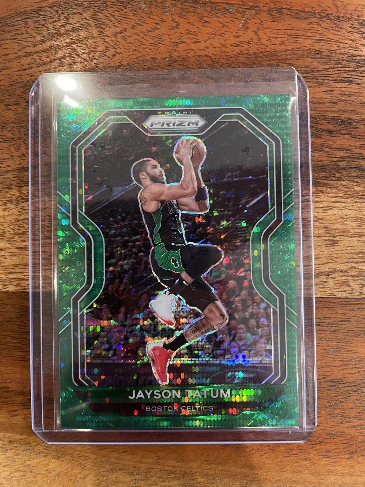 2020-21 Jayson Tatum Green Pulsar Prizms Panini Prizm Celtics Color Match /25