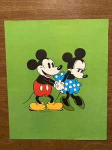 Póster impreso de colección Dasco Mickey & Minnie Mouse 12x10 Walt Disney colorido #4 A7 - Imagen 1 de 12