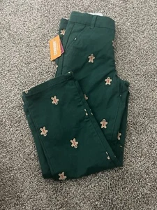 Boys Gymboree Gingerbread Pants Sz7 Christmas - Picture 1 of 5