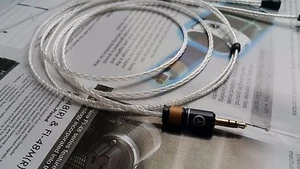 1x cable plateado occ para sennheiser ie8 ie80 mini enchufe de 3,5 mm - Imagen 1 de 3