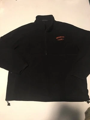 Pullover polar 1/4 cremallera chaqueta negra 3xl grande Foto 1 de 4