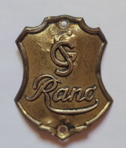Rano Head Badge Vintage Cycling Antique Polish German Free Shipping