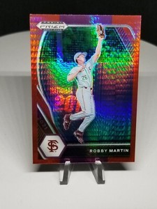 2021 Panini Prizm Draft Picks ROBBY MARTIN Red & Purple Pulsar Prizm #PDP198