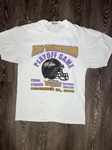 Vintage Ravens vs Giants Super Bowl XXXV 35 crewneck shirt Large Hanes Heavy