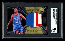 2008-09 Upper Deck Exquisite KEVIN DURANT #40/50 Prime 3 Color Patch SGC 9 Mint