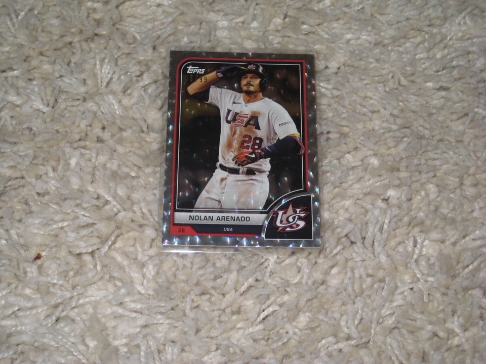 2023 Topps World Baseball Classic WBC Nolan Arenado Ice Foil #/99 - Image 1 of 1
