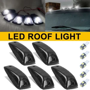 Smoked Lens White LED Cab Roof Marker Light for 88-02 Chevy GMC CK 1500-3500 - Picture 1 of 12