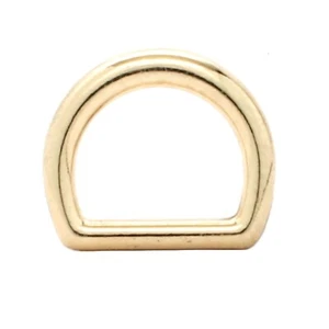Solid Dee Ring Brass Plated 3/4" 10 Pk DR0126-01 - Picture 1 of 1