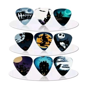 Halloween Totenkopf Spukhaus Hexe Gitarre Plektrum Geschenkset Sammlerstück Memorabilia - Bild 1 von 1