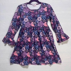 Girls Dress Size 5T Long Sleeve New with Tags Floral Pete&Lucy - Picture 1 of 5
