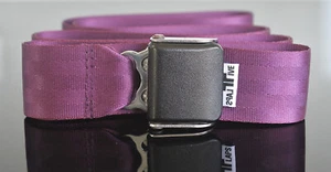 Flugzeuggürtel Flugzeug Gurt by FlapsFive Authentic Aviation Thai Purple neu ! - Bild 1 von 3