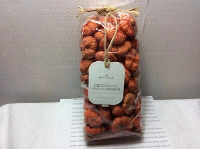 MINI CALABAZAS DECORATIVAS HALLMARK ¡Nuevas en bolsa sellada bolsa de 6 OZ lista para el otoño! Foto 1 de 3
