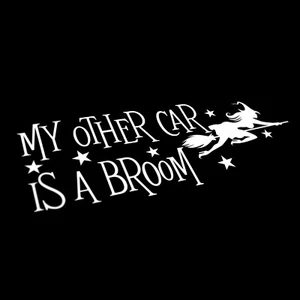 My Other Car is a Broom Divertido Coche Calcomanía Calcomanía Furgoneta Ventana Parachoques Caravana Vinilo - Imagen 1 de 2