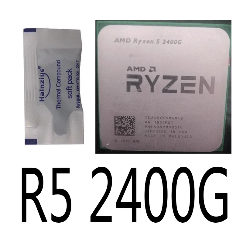 AMD Ryzen 5 2400G Quad-Core 3.6 GHz Socket AM4 65W CPU Processor- - Image 1 of 1