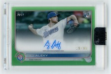 2022 Topps Clearly Authentic (2022 Topps) Green A.J. Alexy RC (Rangers)/99