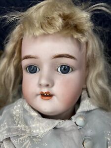 28” Antique German Doll Heinrich Handwerck Simon Halbig 4 1/2 Sleep Eyes Pierced