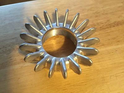 BMW R69 R69S R68 R45 R65 FINNED EXHAUST NUT  NEW - Image 1 of 2