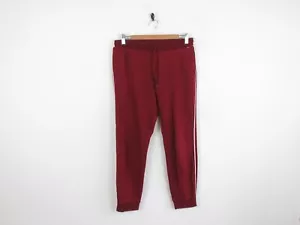 Mens Tommy Hilfiger Red Stripe Cuffed Joggers Tracksuit Bottom W30" L28" | S - Picture 1 of 7