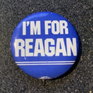 1984 I'm for RONALD REAGAN for President 1 1/2" political campaign button / pin