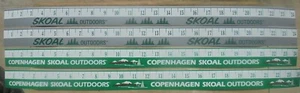 4-COPENHAGEN-SKOAL OUTDOORS PEEL AND STICK 24 INCH RULERS VINYL - Picture 1 of 4