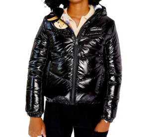 NWT Looney Tunes Members Only Girls Hi-Shine Puffer Jacket - Size S - Picture 1 of 18