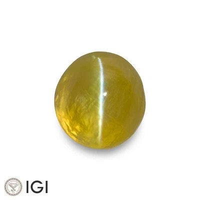 Certificado IGI SRI LANKA crisoberilo ojo de gato 3,38 quilates natural sin tratar RARO Foto 1 de 4