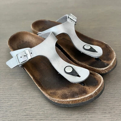 Sandalias Birkenstock Gizeh plateadas mujer joven EU 34 Foto 1 de 4