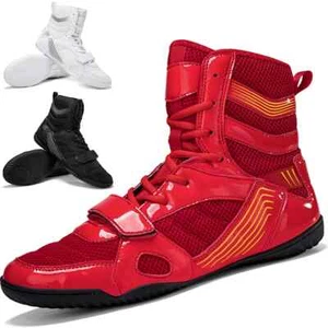 Professional Wrestling Boots for Unisex Boxing Shoes Wearable Fighting Shoes - Picture 1 of 21