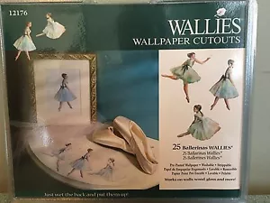 Wallies Tapetenausschnitte 25 Stück Ballerinas 5" vorgeklebt abwaschbar - Bild 1 von 2