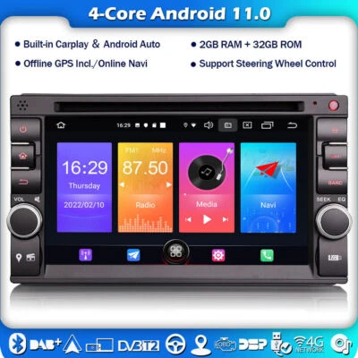 Android 11 DAB+Doppel DIN für NISSAN Autoradio NAVI Carplay Android Auto 32G GPS - Bild 1 von 4