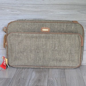 *NUOVO* Borsa da viaggio vintage Samsonite bagaglio a tracolla pieghevole 22x14x6 - Foto 1 di 11