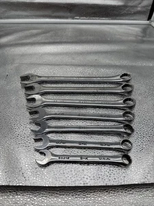 LOT of 7 SK Tools USA SAE Combination Wrench Set 12 Point 7/8 3/4 11/16 5/8. 16 - Picture 1 of 15
