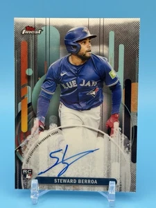 2025 Finest Steward Berroa Auto RC Rookie #FA-SBE Blue Jays - Picture 1 of 2