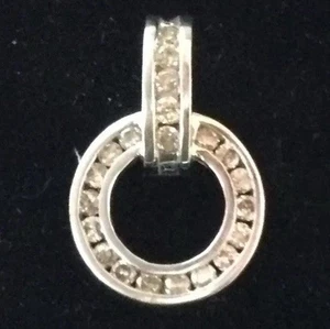 9ct White Gold & Diamond Pendant - Picture 1 of 1