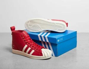 Adidas x Thug Club Superstar Boot Luxe Schuhe in Rot und Weiß - Bild 1 von 5