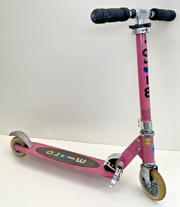 Micro Sprite 2 Räder Pink & Schwarz Roller Faltbar Verstellbar Lenker 5-12Y - Bild 1 von 16