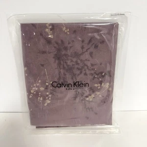 Calvin Klein Home Layered Shadow RoseWood Pillow Sham Japanese Flower Plum Mauve - Picture 1 of 18