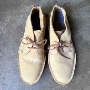 Cole Haan Mens 7 M Sand Tan Biege Chukka Boots Desert Suede Leather Ankle Shoes - Picture 1 of 14