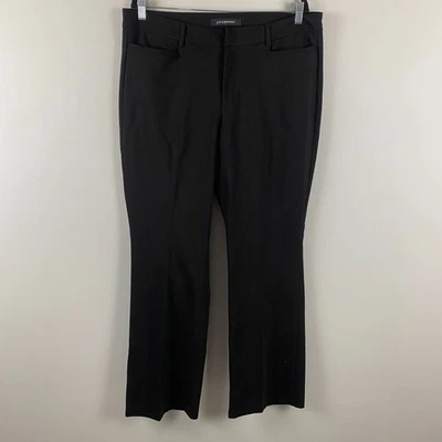 Pantalones Liverpool Negros Talla 16/33 Corte Bota Frente Plano Carrera XM5069EA Foto 1 de 4