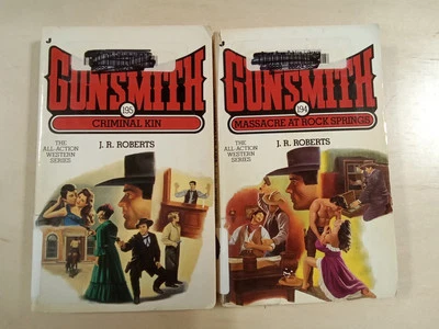 2 The Gunsmith Paperback Novels Criminal Kin/Massacre At Rock Springs - Image 1 of 2