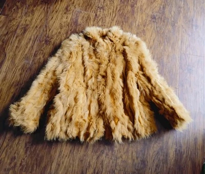 1970s Henig Furs Genuine Fox Coat Waist Jacket Boho M-XL Finland Vintage OSFM HK - Image 1 of 4