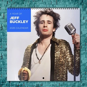 Jeff Buckley 2026 Wall Calendar, 12-Month Celebrity Photo Calendar - Picture 1 of 4