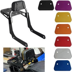For Harley Softail Slim FLSL Club Style Passenger Backrests Mini Sissy Bar - Picture 1 of 22