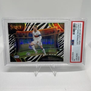 2023-24 Select Field Level FIFA Zebra Cristiano Ronaldo /25 PSA 10 GEM - Picture 1 of 4