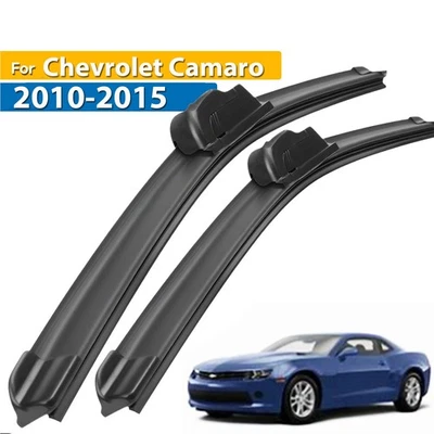 Juego de 2 escobillas limpiaparabrisas delanteras para Chevrolet Camaro 2010-2015 24"+21" Foto 1 de 4