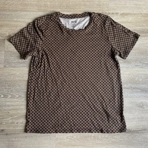 Camicia Michael Kors marrone logo media all over check bicolore quadrati leggera - Foto 1 di 7