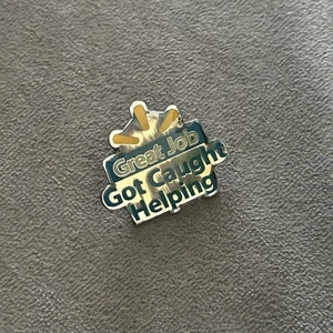 Great Job Got Caught Helping Walmart Employee Lapel Enamel Pin - Picture 1 of 2