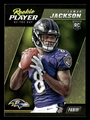 2018 Panini Player of the Day #R4 Lamar Jackson Rookie RC Card - Image 1 of 2