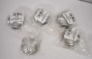 Lot of 5 JMF Galvanized Pipe Tee Cross Female x Female 1/2" X 1/2" Iron - Picture 1 of 4